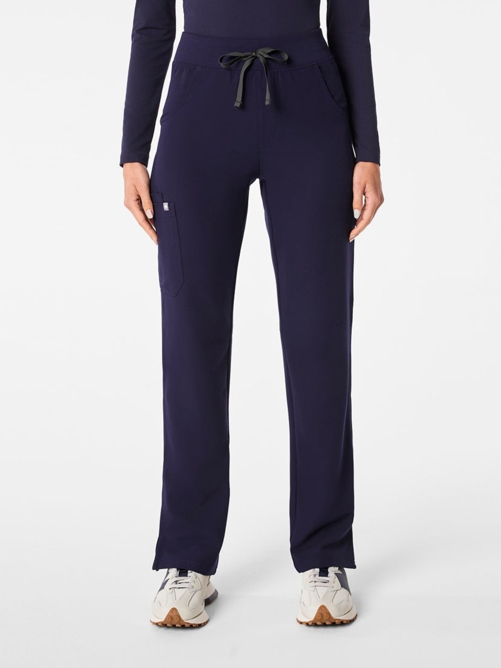 Women's FIGS Kade Navy Blue Scrub Pants High Rise Medium Regular